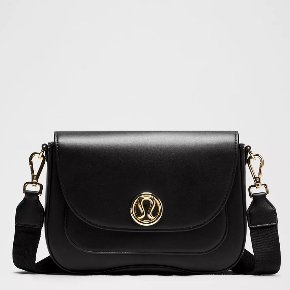 Lululemon Leather Alternative Black Crossbody Bag New With Tags
